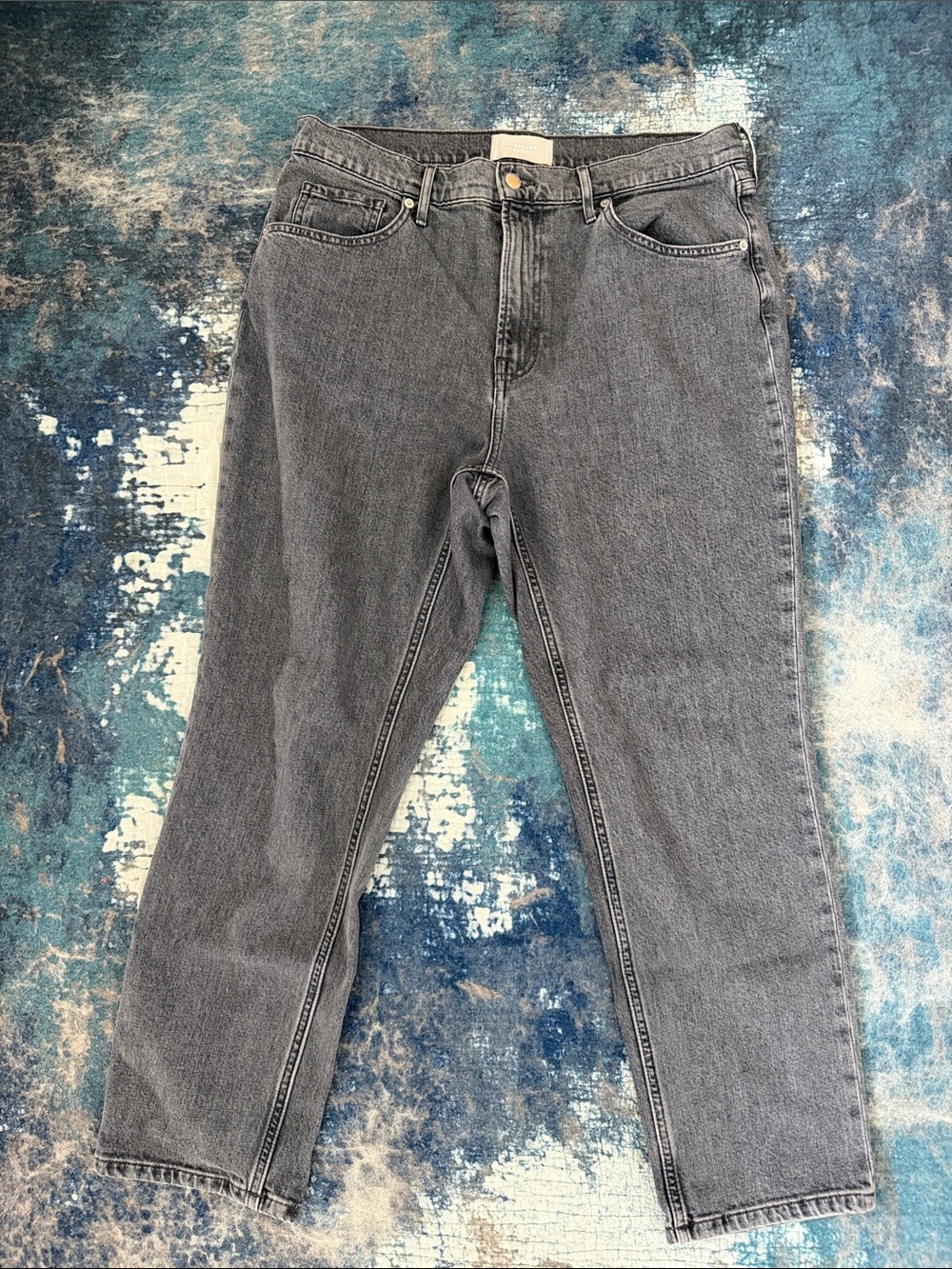 Everlane The Cheeky Jean Charcoal Gray Straight Leg Jeans Size 32